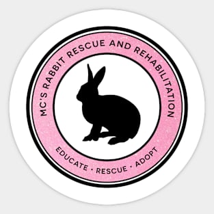 MC's Rabbit Rescue and Rehabilitation Sticker